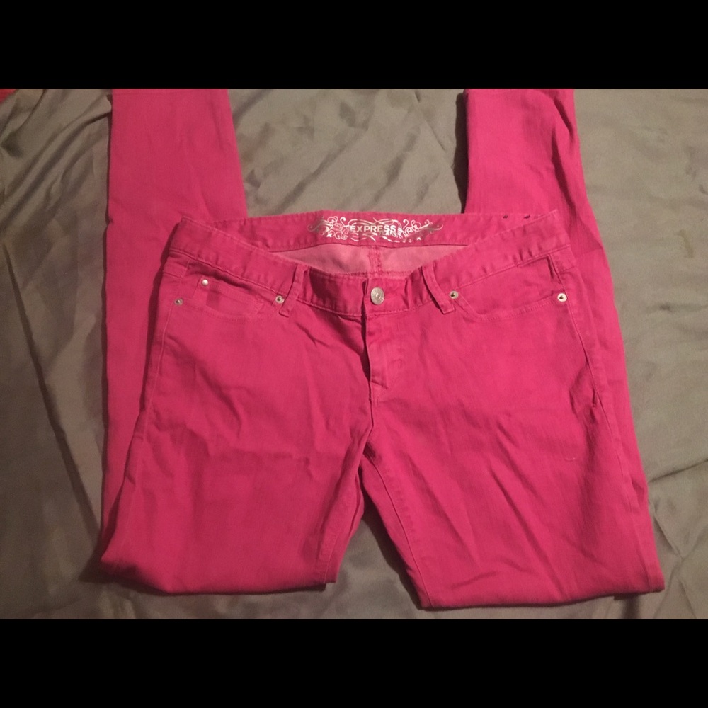 Express Jeans Pink Jeans